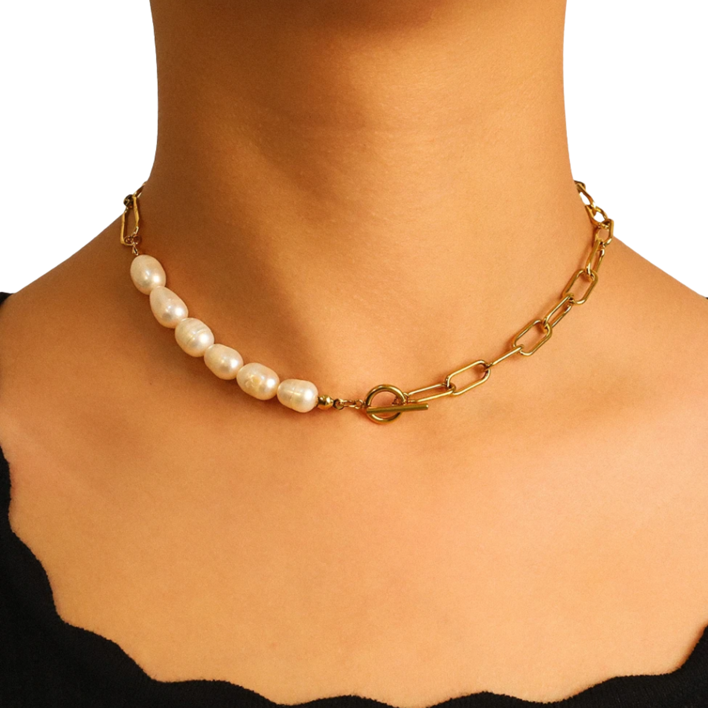 Teneal Pearl Necklace